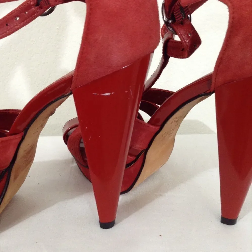 Aldo red suede